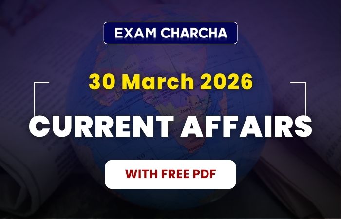March 30 Current Affairs 2026