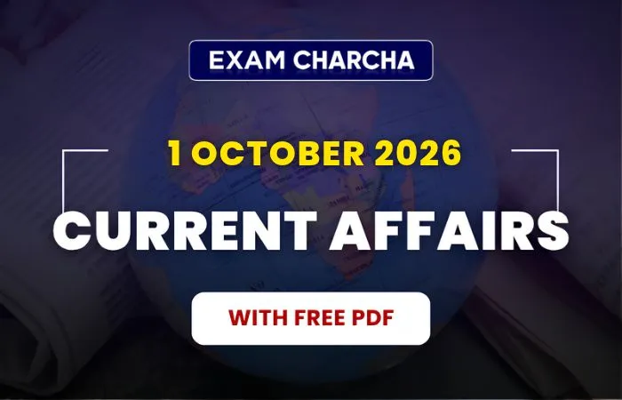October 1 Current Affairs 2026
