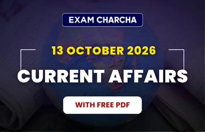 October 13 Current Affairs 2026