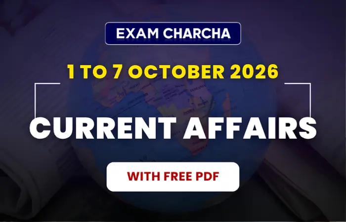 October 1st Week Current Affairs 2026